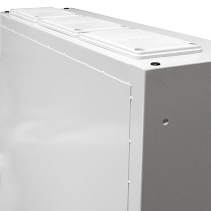 Ramă aplicată+uşă 5A-42, A=300mm+placă sp.+mâner rot. IP54