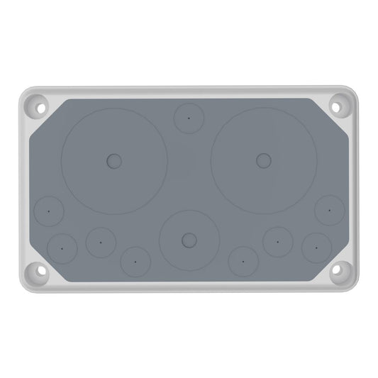 Cable entry gland plate, IP55, 9xØ3-20, 1xØ3-40, 2xØ3-70mm