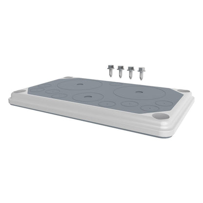 Cable entry gland plate, IP55, 9xØ3-20, 1xØ3-40, 2xØ3-70mm