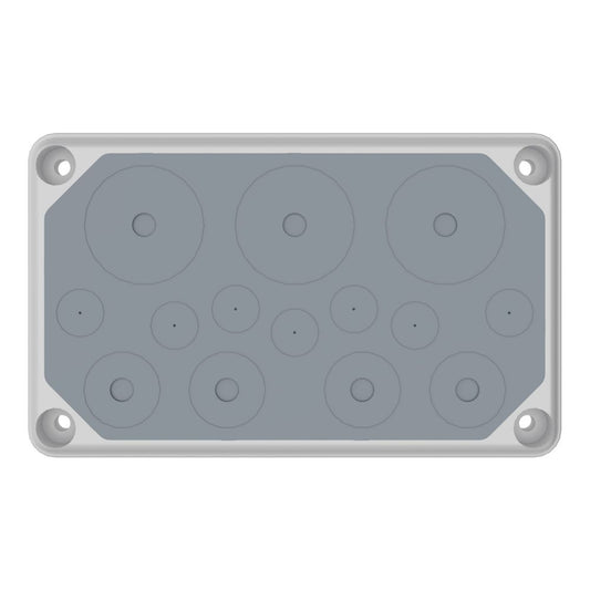 Cable entry gland plate, IP55, 7xØ3-20, 4xØ3-32, 3xØ3-50mm