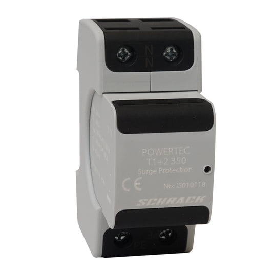 Descărcător combinat T1+T2, 25kA+c.aux, debroşabil