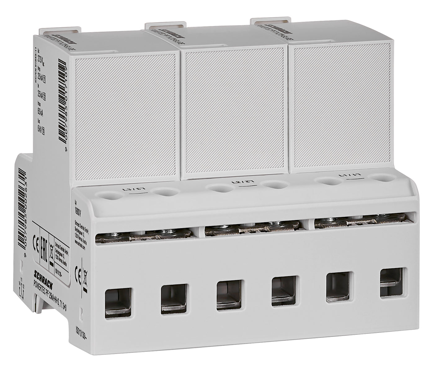 POWERTEC PF 25kA +H, T1 275, 3+0, pluggable, integr. fuse