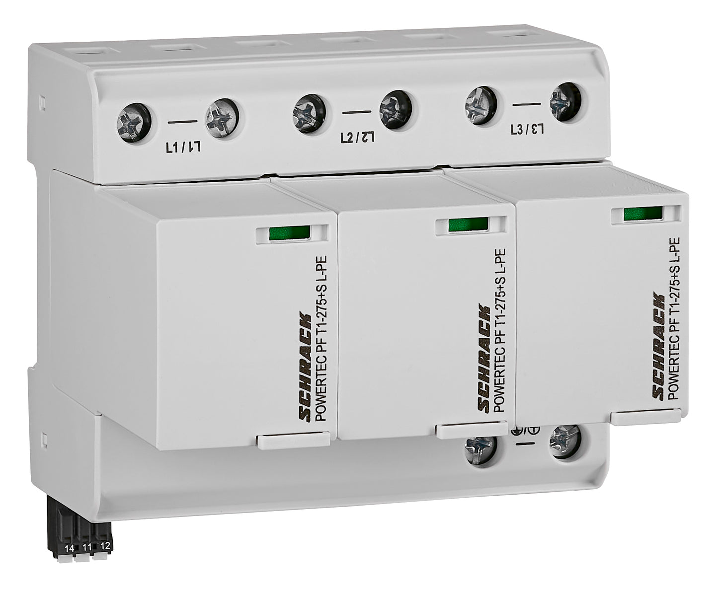 POWERTEC PF 25kA +H, T1 275, 3+0, pluggable, integr. fuse