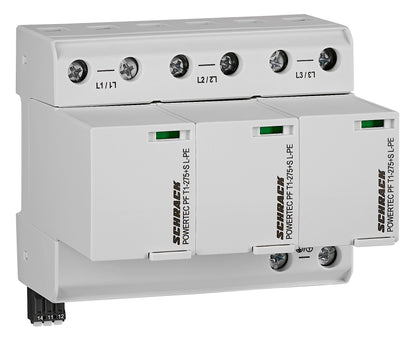 POWERTEC PF 25kA +H, T1 275, 3+0, pluggable, integr. fuse