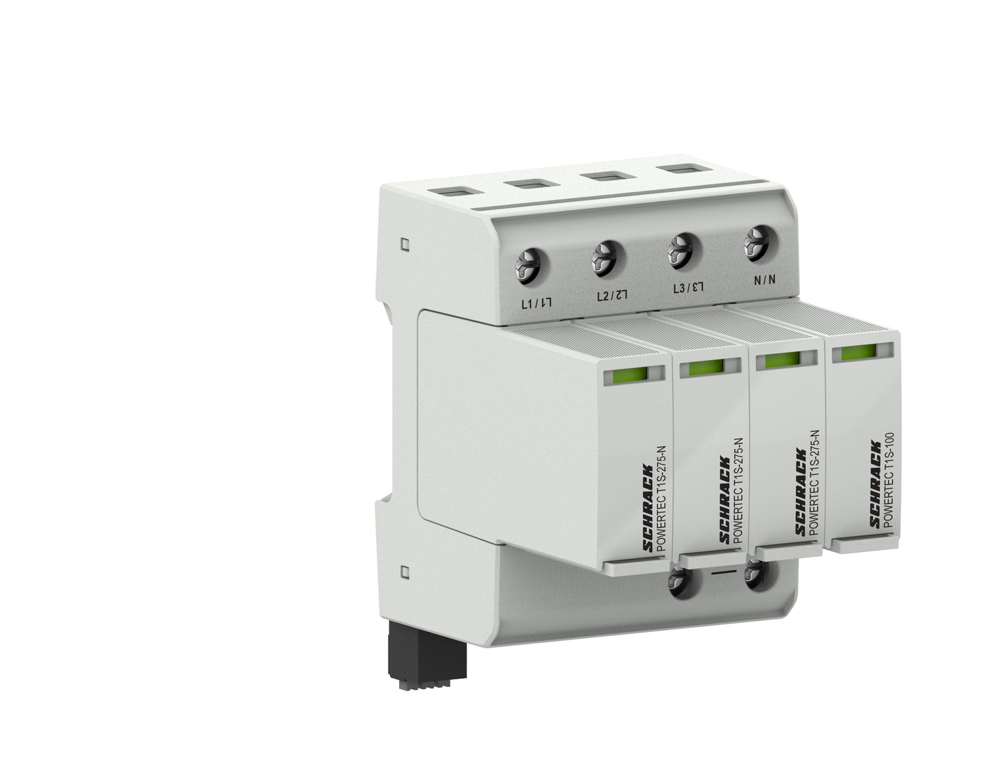 POWERTEC P 25kA +H, T1S-275, 3+1, TT, TNS, pluggable