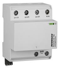 SPD, 4+0 TNS, Class I+II+III(B+C+D) 255V, Iimp 12.5kA+RC