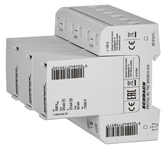 Comb. arrester 3+0 TNC,ClassI+II(B+C),300V,25kA+RC,pluggable
