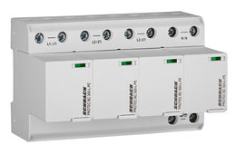 Comb. arrester 4+0 TNS,ClassI+II(B+C), 300V,25kA, pluggable