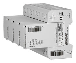 Comb. arrester 3+1 TT/TNS, ClassI+II(B+C), 300V, 25kA+RC