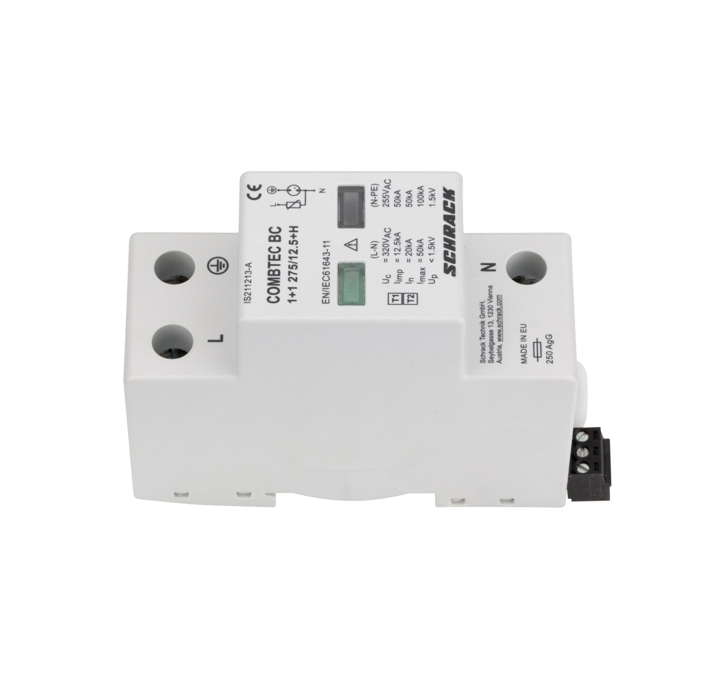 Descarcator COMBTEC BC 1+1 275/12,5+contact auxiliar