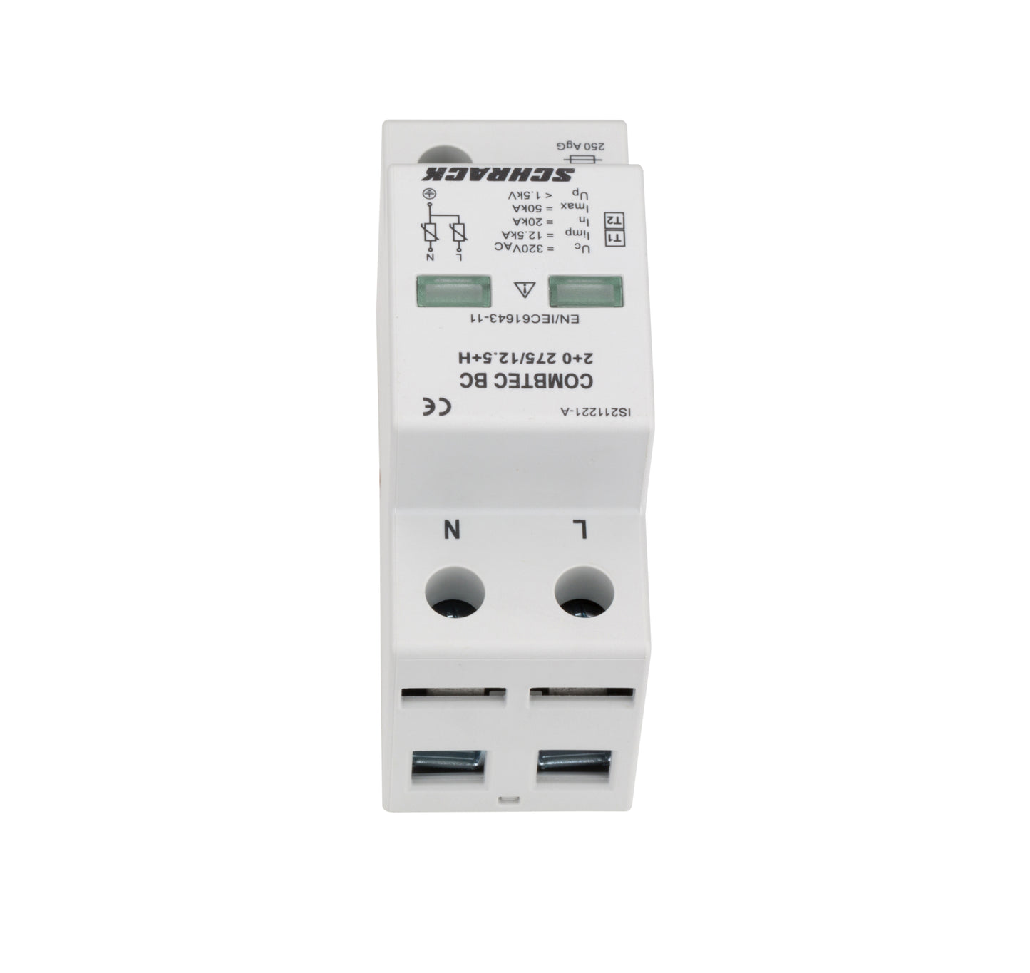 Descarcator COMBTEC BC 2+0 275/12,5+contact auxiliar