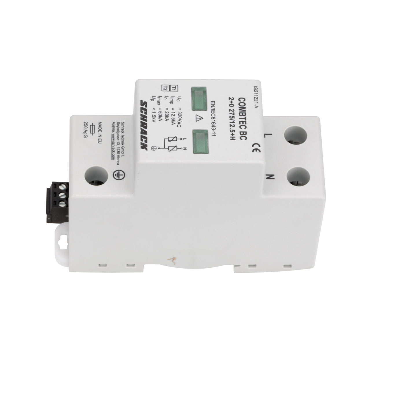 Descarcator COMBTEC BC 2+0 275/12,5+contact auxiliar