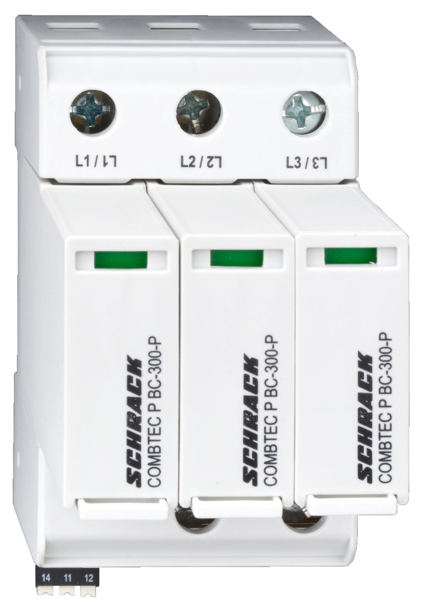 Descărcător broşabil,3+0 TNC,Cl.I+II (B+C) 300V / 12.5kA