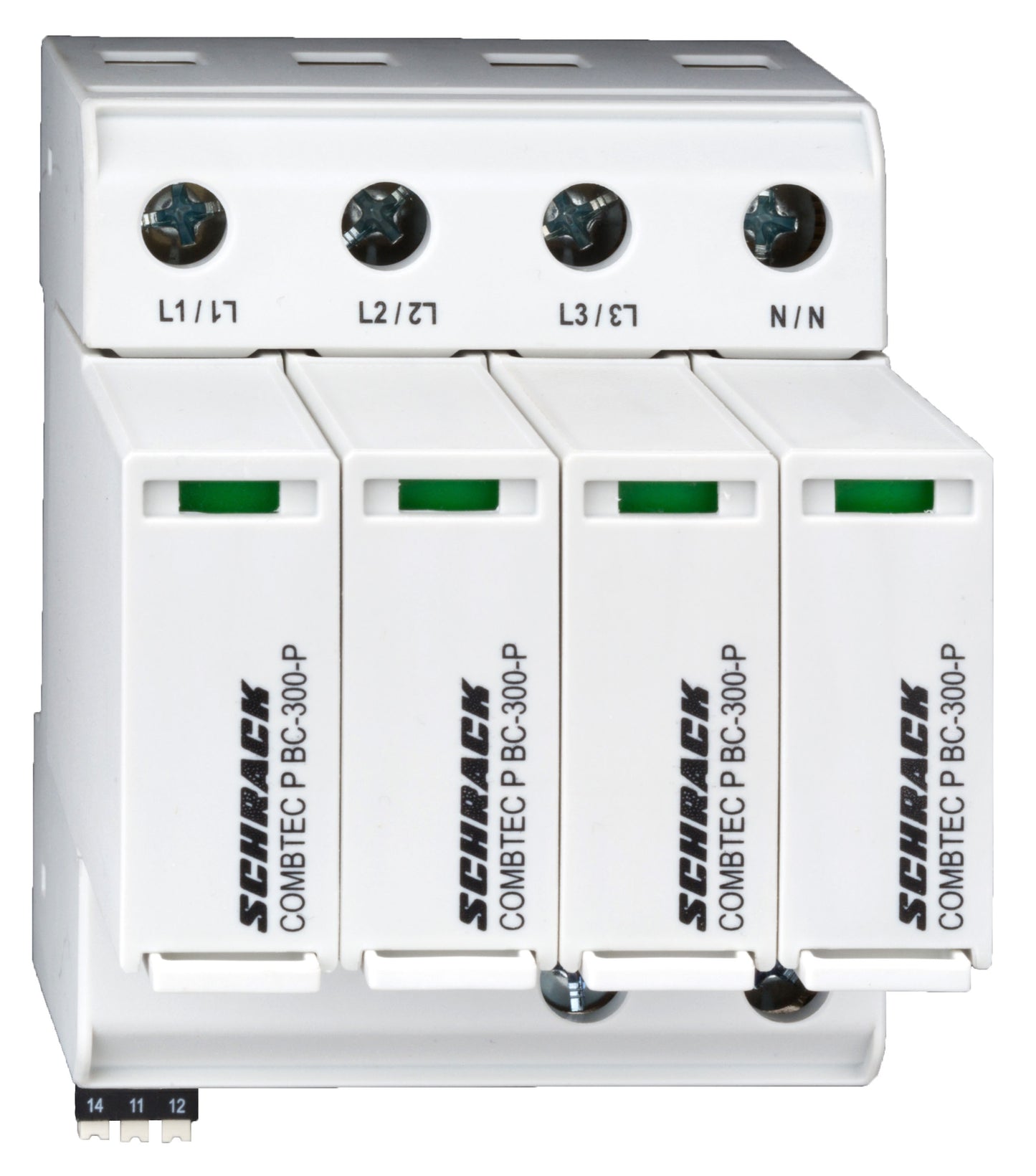 Descărcător broşabil,4+0 TNS,Cl.I+II (B+C) 300V / 12.5kA