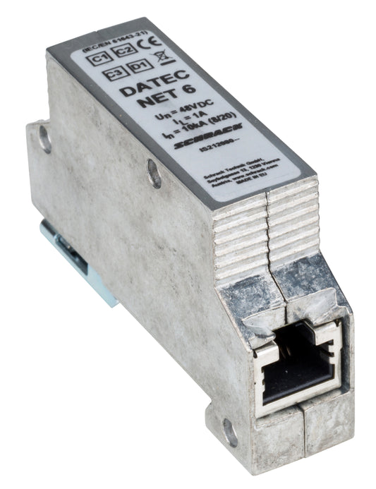 Descărcător RJ45 pentru rețele Cat.6, PoE
