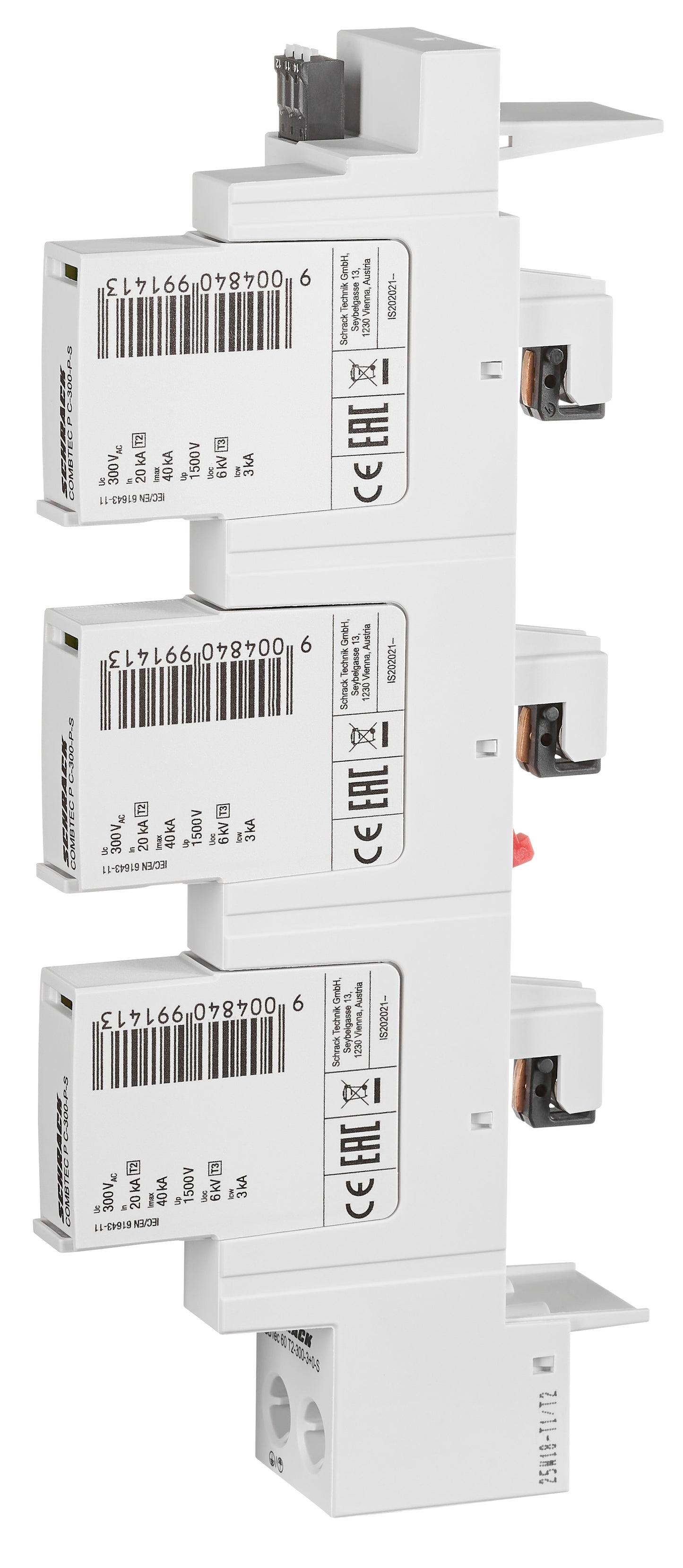 Surge Arrester for 60mm System 3+0 AX+F TN-C, Class 2(C)