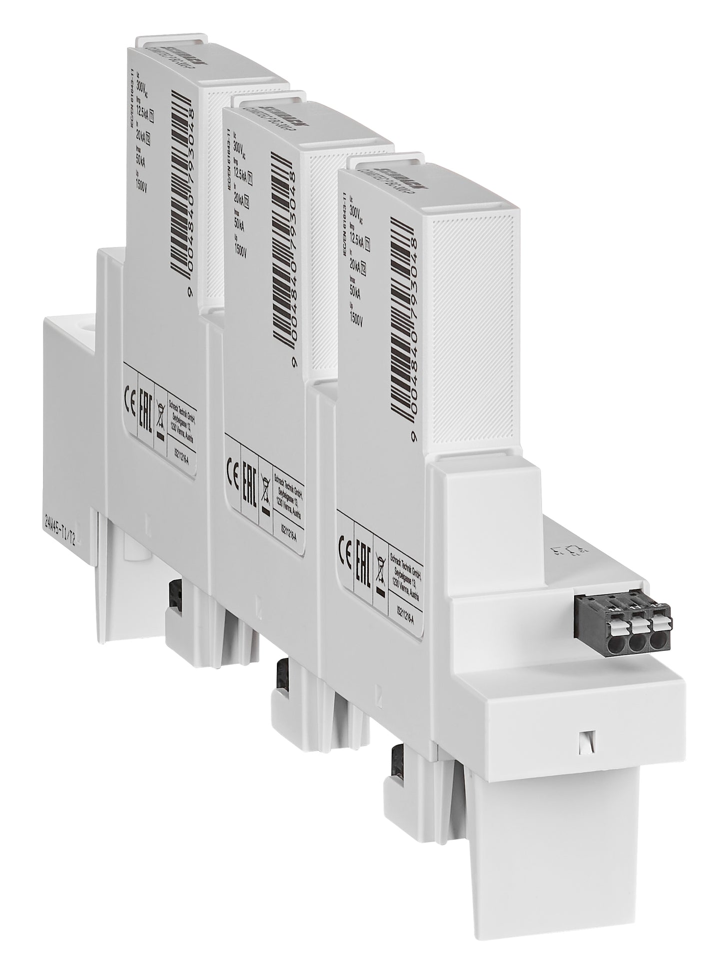 Surge Arrester for 60mm System 3+0 AX TN-C, Class 1+2(BC)
