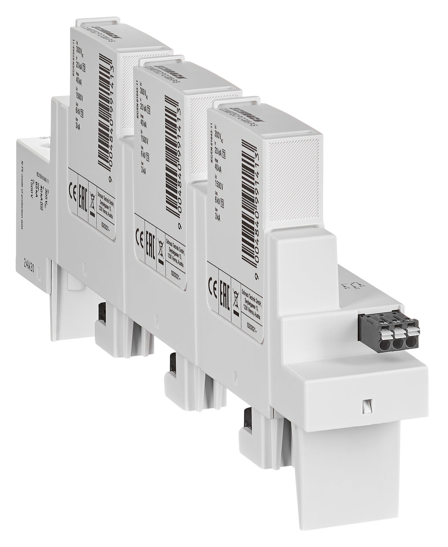 Surge Arrester for 60mm System 3+1 AX+F, TT/TN-S, Class 2(C)