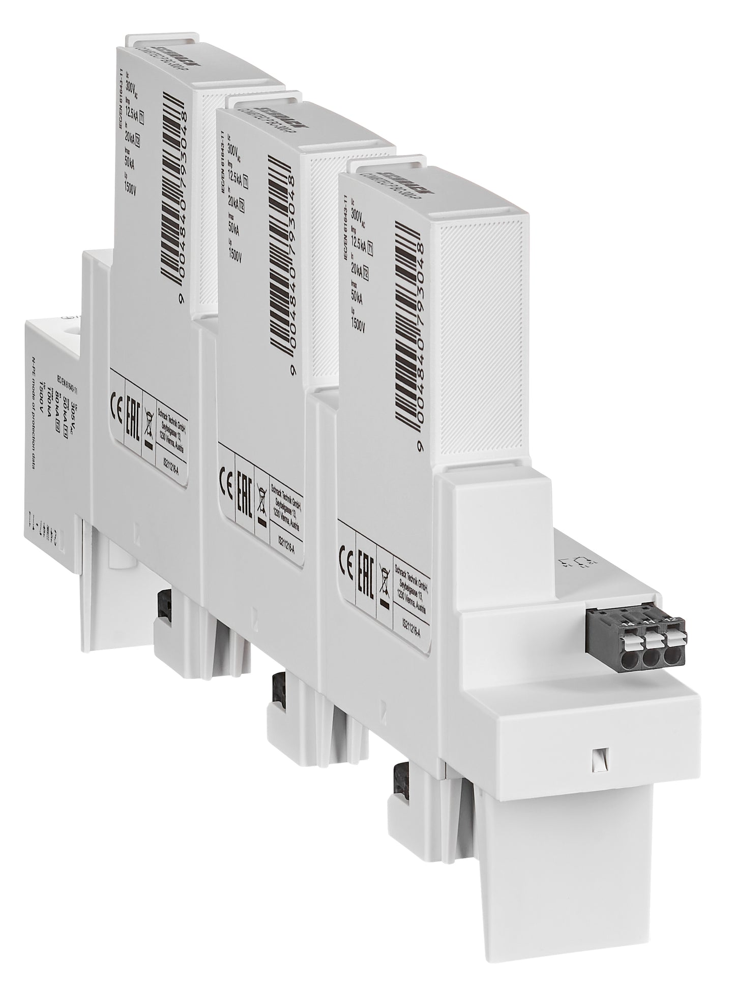 Surge Arrester f.60mm System 3+1, AX, TT/TN-S, Class 1+2(BC)