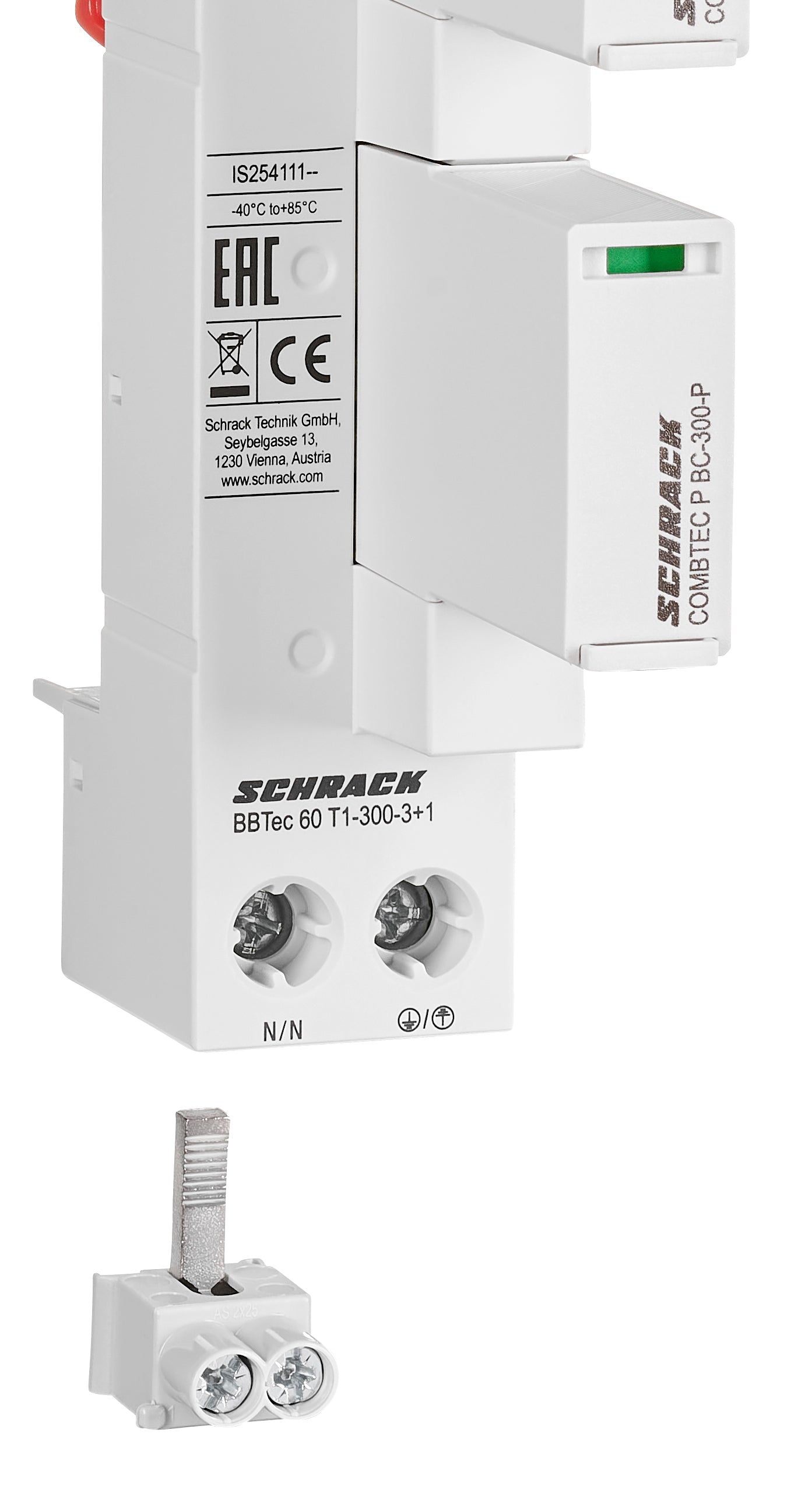 Surge Arrester f.60mm System 3+1, AX, TT/TN-S, Class 1+2(BC)