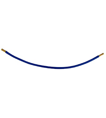 Insul. wire, 6mm ², blue, both sides with ferrule, 260mm