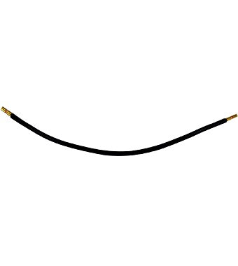 Insul. wire, 6mm ², black, both sides with ferrule, 260mm