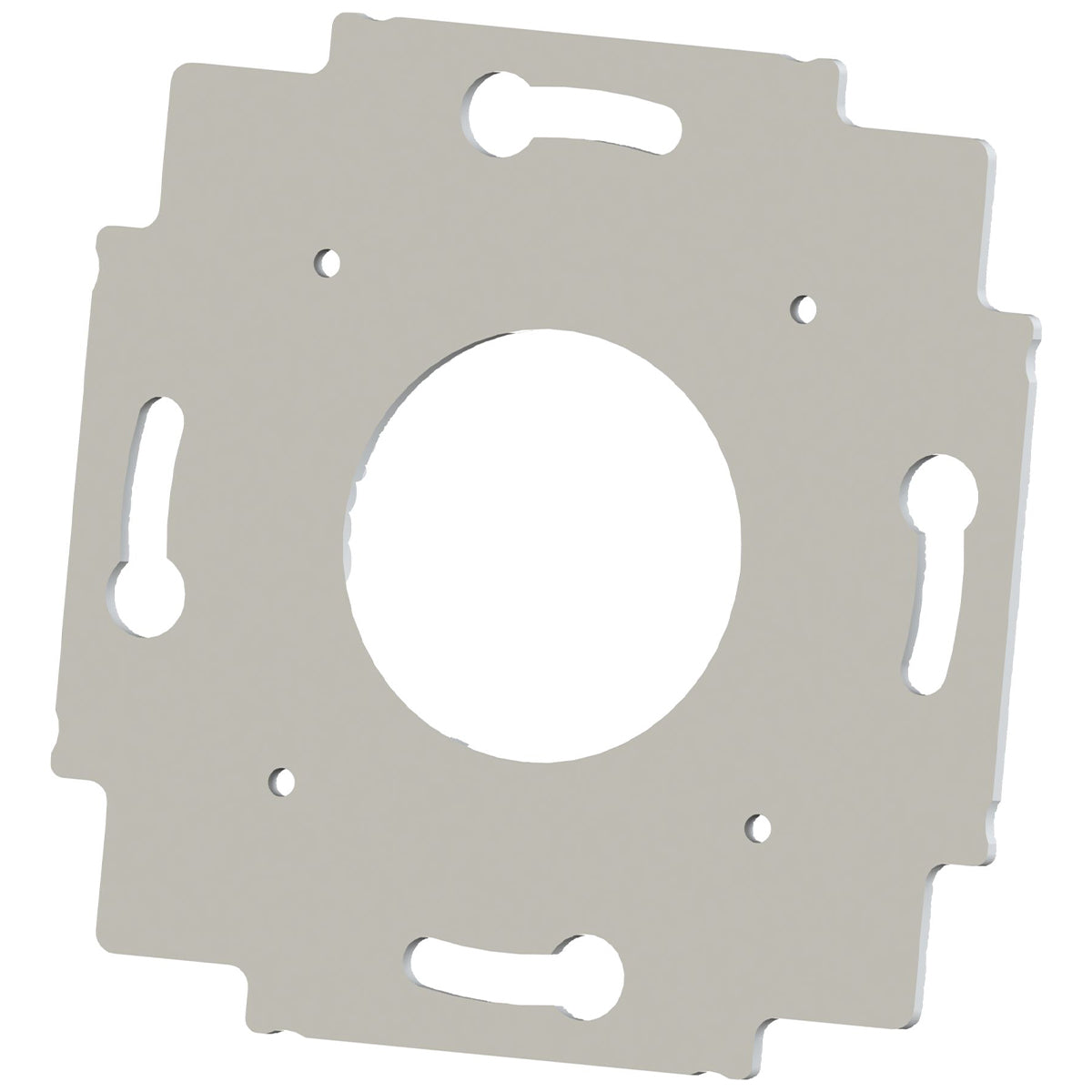 Mounting plate for wall box of 55x55mm switch range