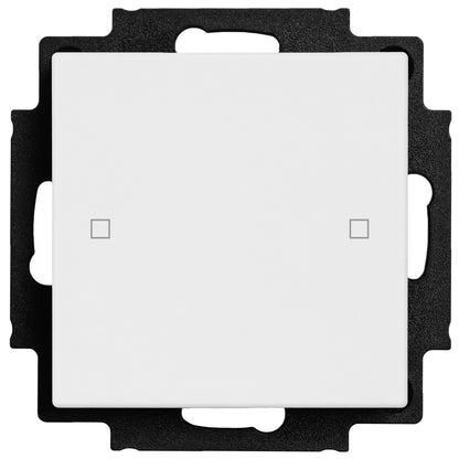 Push button 2-gang,2x neutral, In -/ Outputs Room thermostat