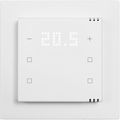 Pushbutton 6-gang,2x temp.display,4x neutral,climate/CO2,I/O