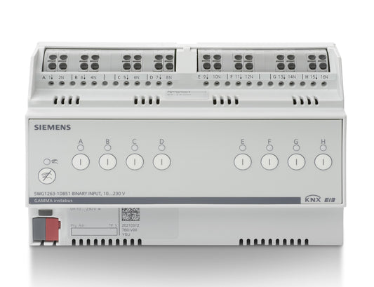 KNX Binary input, 8 inputs for AC/DC 10 … 230V