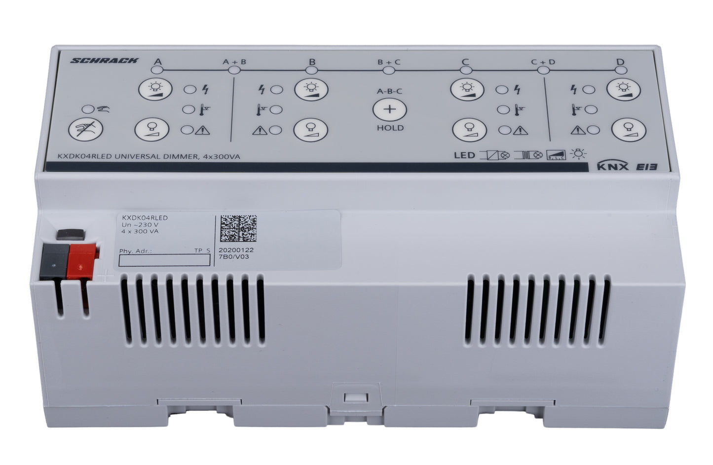 Dimer universal, 4 x 300VA, 230V c.a. (pt. LED-uri)