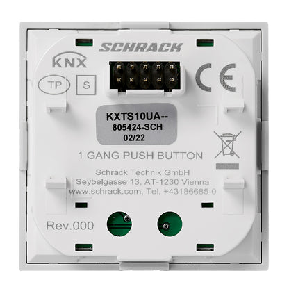 Taster KNX, o pereche, cu LED de stare, antracit