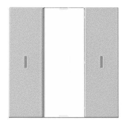 Taster KNX, o pereche, cu LED de stare, argintiu
