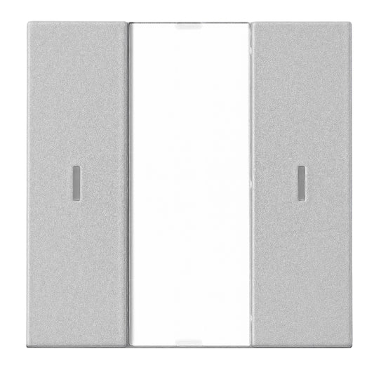 Taster KNX, o pereche, cu LED de stare, argintiu