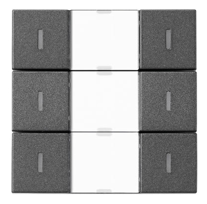 Taster KNX, trei perechi, cu LED de stare, antracit