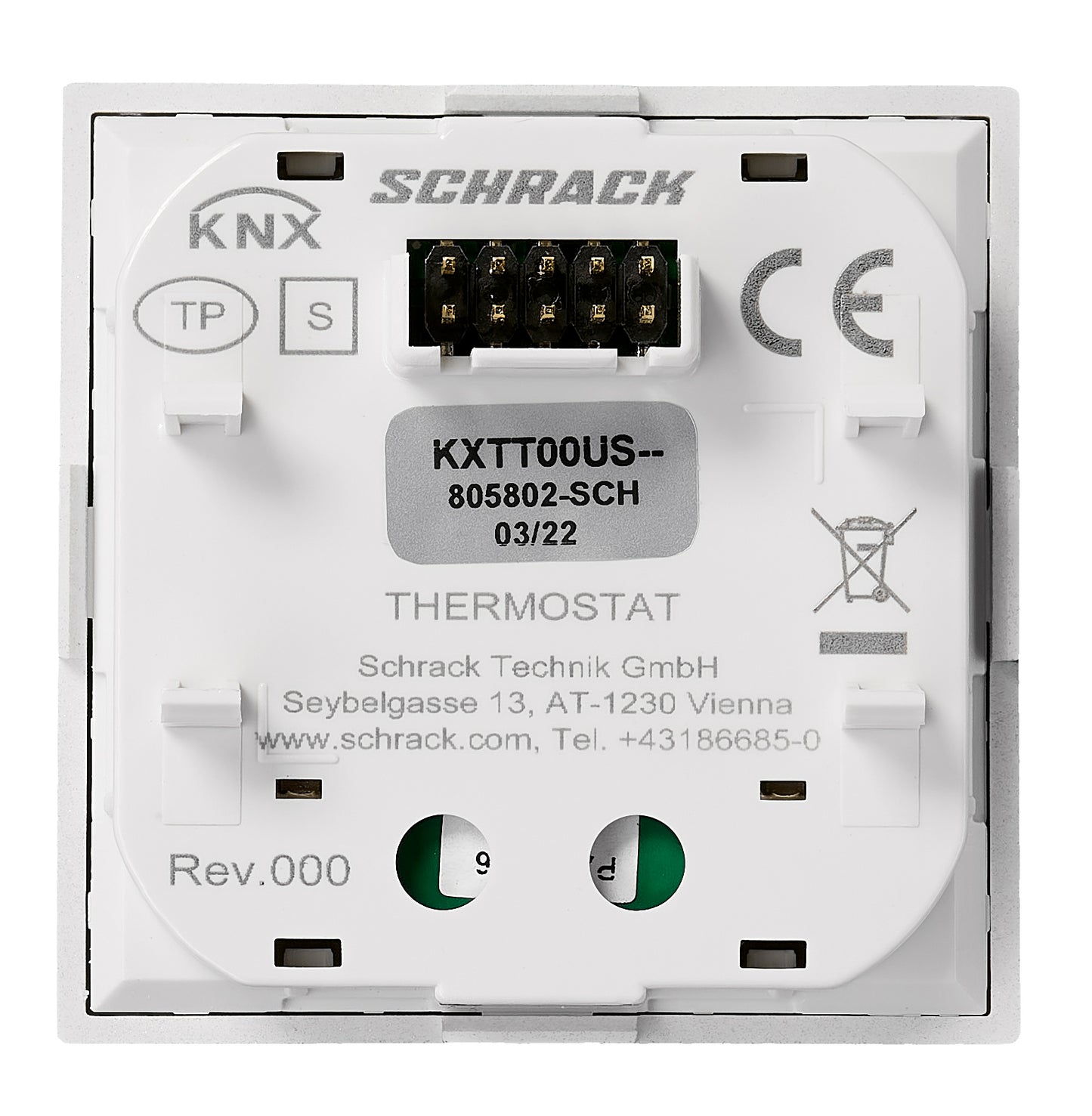 Termostat KNX, argintiu
