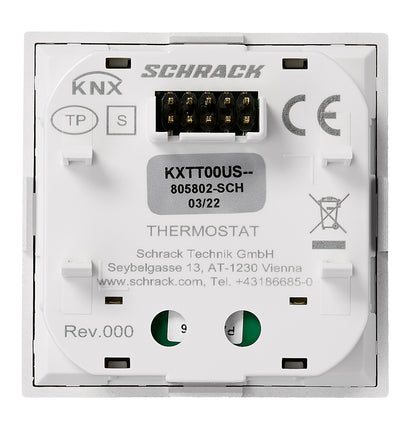 Termostat KNX, argintiu