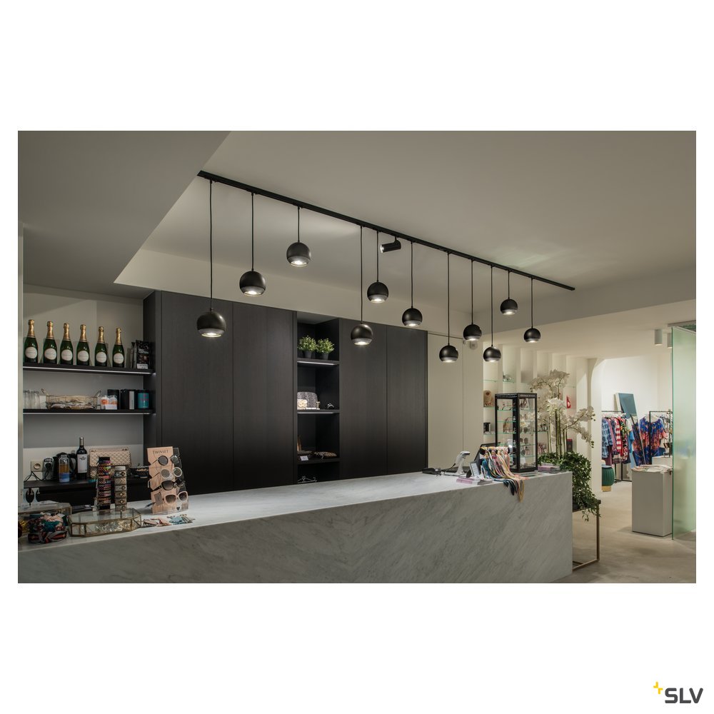 HELIA 50 LED,35° 3000K,negruproiector,incl.1P adaptor