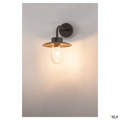 MOLAT E27,antracit,60W,IP44lampa de perete, Ext.