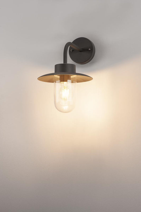 MOLAT E27,antracit,60W,IP44lampa de perete, Ext.