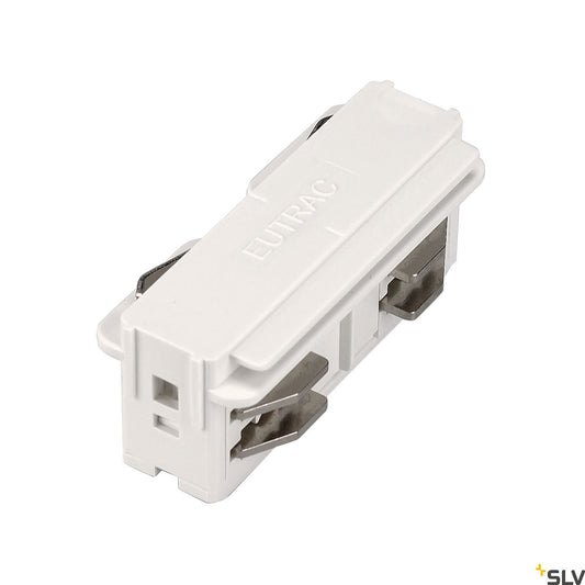 EUTRAC conector drept, electric, alb, RAL 9016