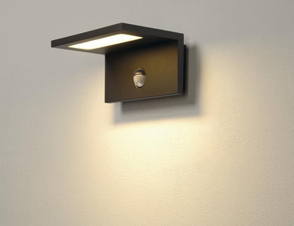 LED SENSOR WL, LED Outdoor wall light, IP44,anthracite,3000K
