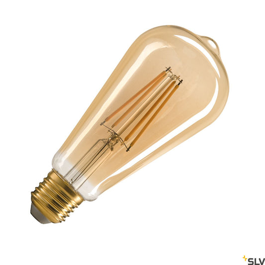 ST64 E27, LED lamp auriu 7,5W 2500K CRI90 320°