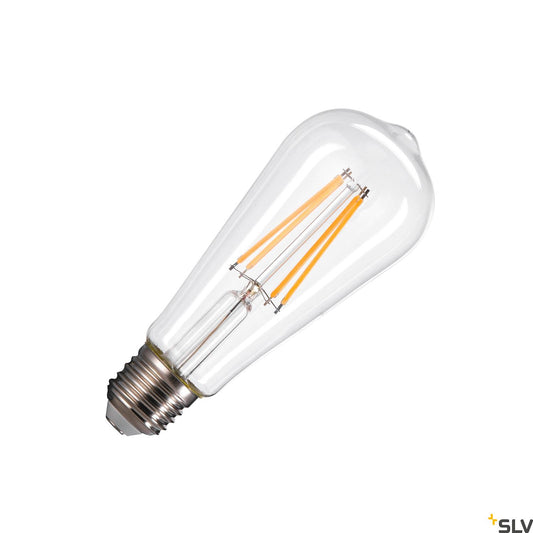 ST58 E27, LED lamp transparent 7,5W 2700K CRI90 320°