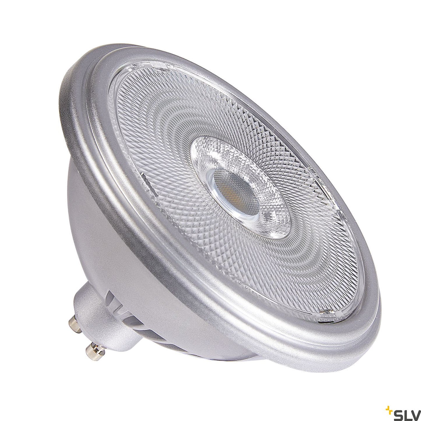 QPAR111 GU10, LED lamp argintiu 12,5W 3000K CRI90 30°