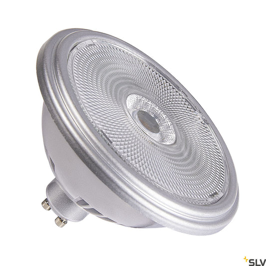 QPAR111 GU10, LED lamp argintiu 12,5W 3000K CRI90 60°