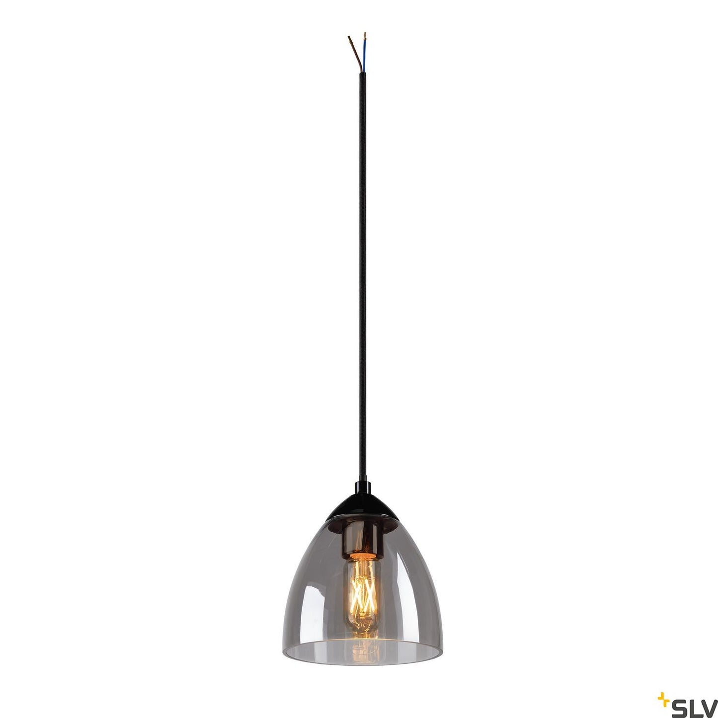 PARA CONE GL GU10, suspendat negru / transparent