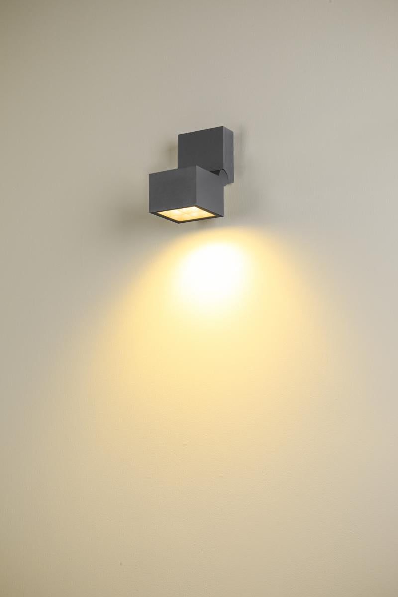 S-CUBE, 2700/3000K, 15W, FAZĂ, 80°, antracit
