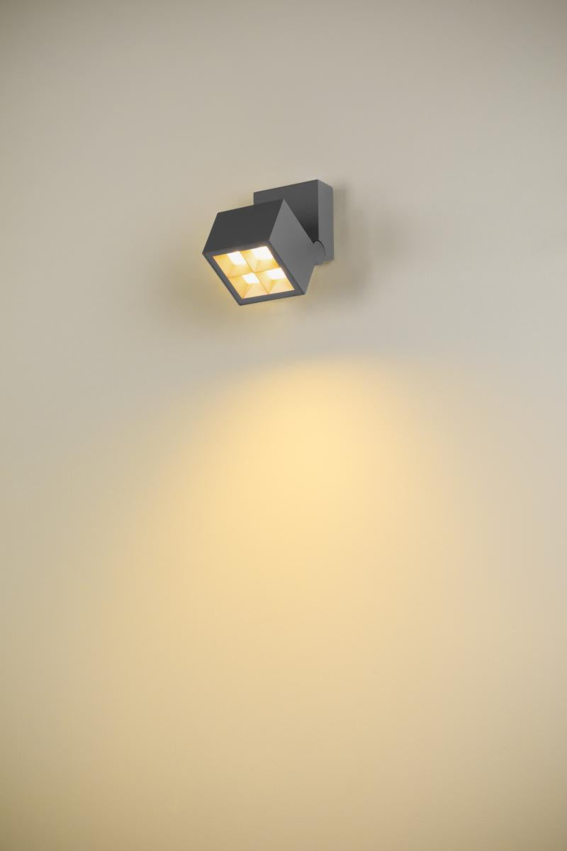 S-CUBE, 2700/3000K, 15W, FAZĂ, 80°, antracit