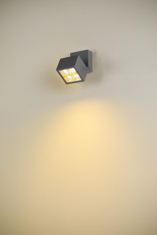 S-CUBE, 2700/3000K, 15W, FAZĂ, 80°, antracit